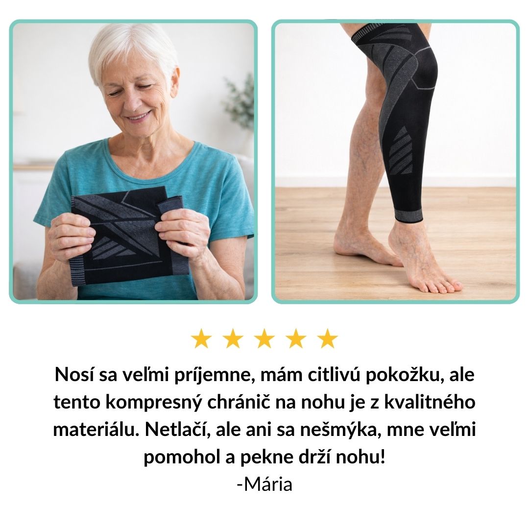 Kompresné Návleky Na Nohy – Na Bolesť Stehna, Kolena A Lýtka (1 Pár, 2 Kusy)