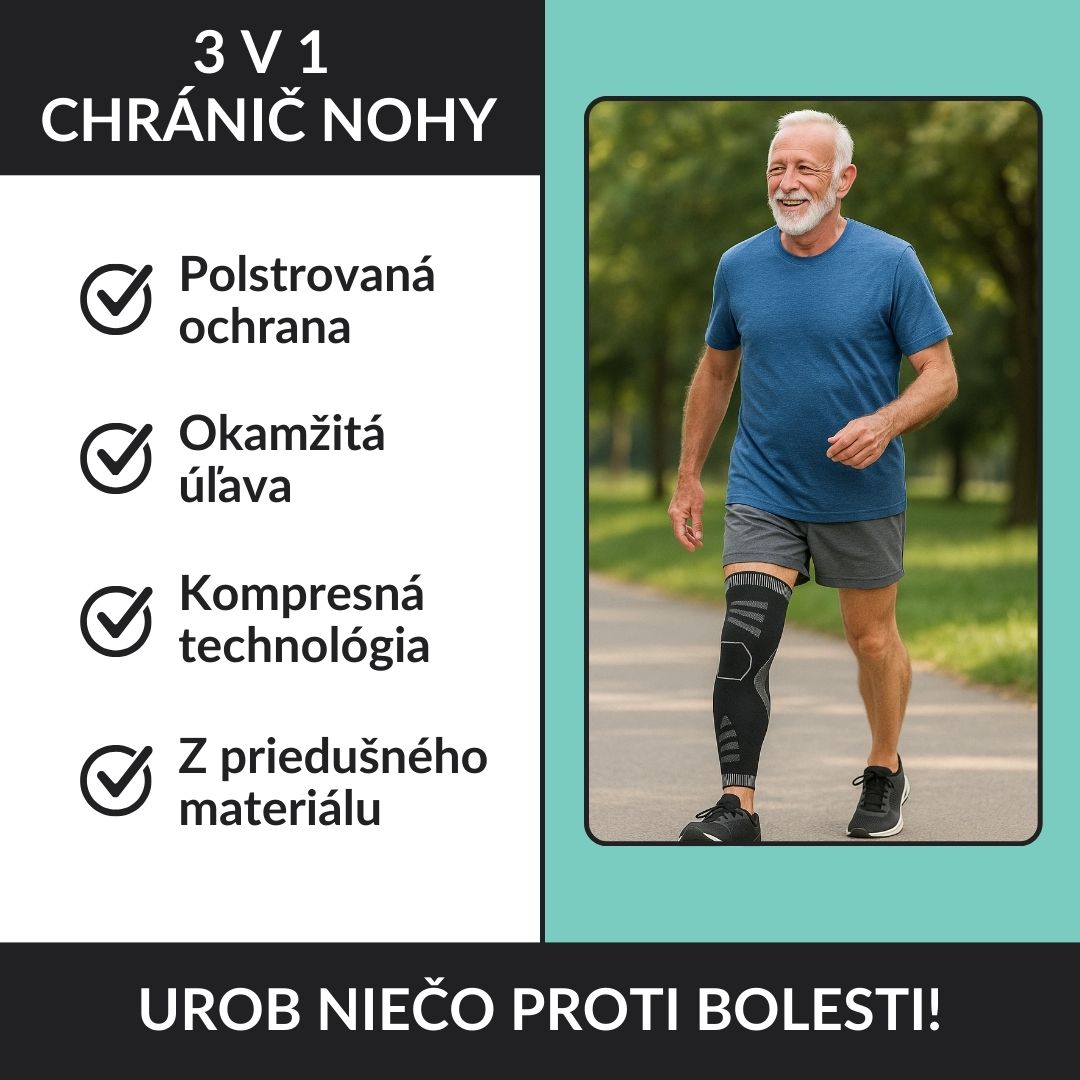 Kompresné Návleky Na Nohy – Na Bolesť Stehna, Kolena A Lýtka (1 Pár, 2 Kusy)